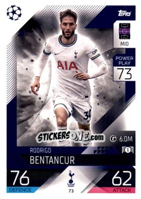 Sticker Rodrigo Beteancur  - UEFA Champions League & Europa League 2022-2023. Match Attax n. 73 - Topps