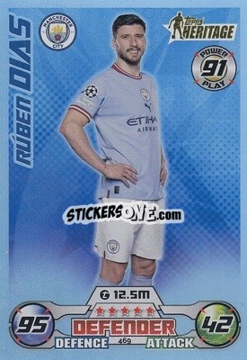 Cromo Ruben Dias - UEFA Champions League & Europa League 2022-2023. Match Attax - Topps