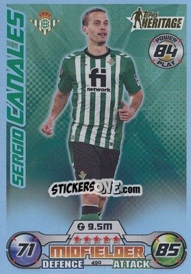 Sticker Sergio Canales - UEFA Champions League & Europa League 2022-2023. Match Attax n. 490 - Topps