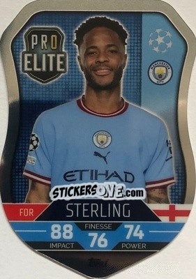 Sticker Sterling - UEFA Champions League & Europa League 2022-2023. Match Attax n. SH1 - Topps