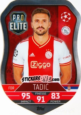 Sticker Tadić - UEFA Champions League & Europa League 2022-2023. Match Attax - Topps