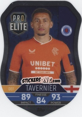 Sticker Tavernier - UEFA Champions League & Europa League 2022-2023. Match Attax - Topps