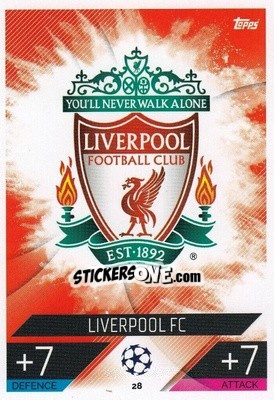 Sticker Team Badge - UEFA Champions League & Europa League 2022-2023. Match Attax n. 28 - Topps