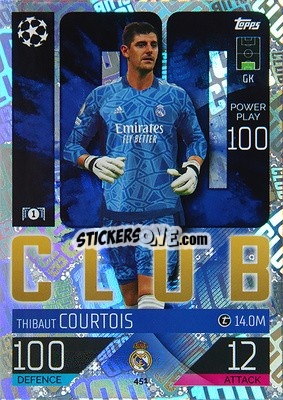 Sticker Thibaut Courtois - UEFA Champions League & Europa League 2022-2023. Match Attax n. 451 - Topps