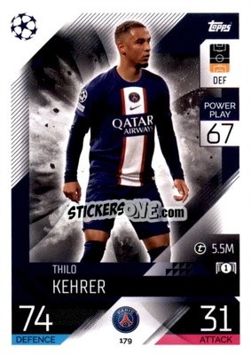 Cromo Thilo Kehrer - UEFA Champions League & Europa League 2022-2023. Match Attax - Topps