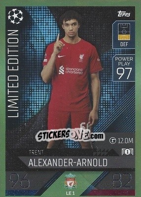 Cromo Trent Alexander-Arnold - UEFA Champions League & Europa League 2022-2023. Match Attax - Topps