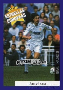 Sticker Jose Amavisca - Estrellas Europeas 1996 n. 5 - Panini