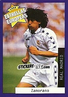 Sticker Ivan Zamorano - Estrellas Europeas 1996 n. 6 - Panini