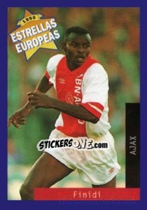 Cromo Finidi George - Estrellas Europeas 1996 - Panini