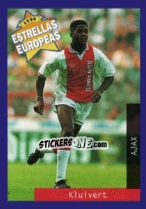 Sticker Patrick Kluivert - Estrellas Europeas 1996 n. 14 - Panini
