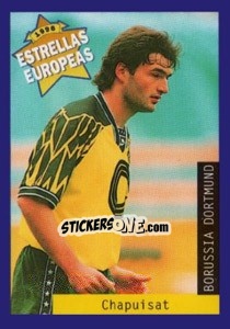 Sticker Stephane Chapuisat - Estrellas Europeas 1996 n. 16 - Panini