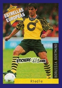 Cromo Karlheinz Riedle - Estrellas Europeas 1996 - Panini