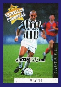 Cromo Gianluca Vialli - Estrellas Europeas 1996 - Panini