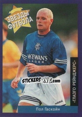 Cromo Paul Gascoigne - Estrellas Europeas 1996 - Panini