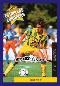 Figurina Nicolas Ouedec - Estrellas Europeas 1996 - Panini