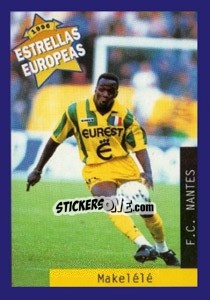 Sticker Claude Makelele - Estrellas Europeas 1996 n. 30 - Panini