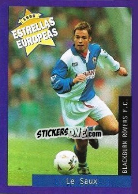 Sticker Graeme Le Saux - Estrellas Europeas 1996 n. 37 - Panini