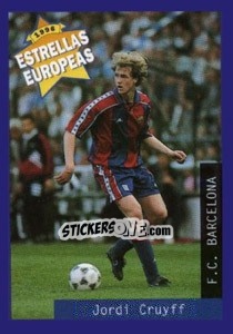 Cromo Jordi Cruyff - Estrellas Europeas 1996 n. 44 - Panini