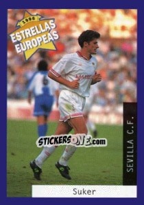 Sticker Davor Suker - Estrellas Europeas 1996 n. 51 - Panini