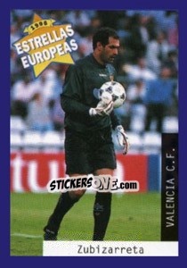 Figurina Andoni Zubizarreta - Estrellas Europeas 1996 - Panini