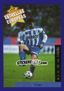 Figurina Fran Gonzalez - Estrellas Europeas 1996 - Panini