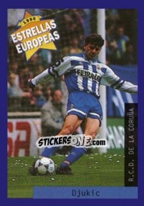 Sticker Miroslav Djukic - Estrellas Europeas 1996 - Panini