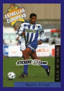 Sticker Mauro Silva - Estrellas Europeas 1996 - Panini