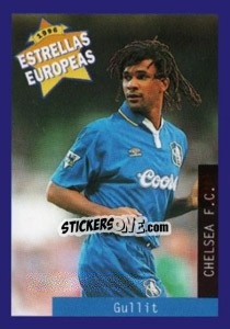 Sticker Ruud Gullit - Estrellas Europeas 1996 - Panini