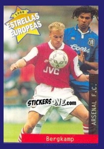 Cromo Dennis Bergkamp - Estrellas Europeas 1996 - Panini
