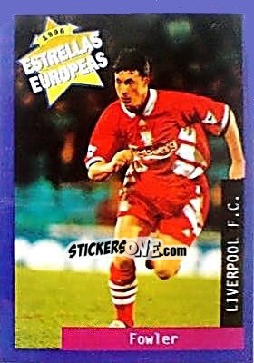 Cromo Robbie Fowler - Estrellas Europeas 1996 n. 62 - Panini