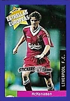 Cromo Steve McManaman - Estrellas Europeas 1996 - Panini