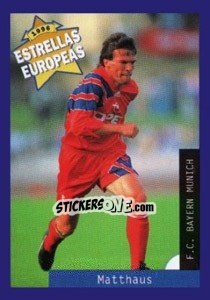Sticker Lothar Matthaus - Estrellas Europeas 1996 n. 72 - Panini