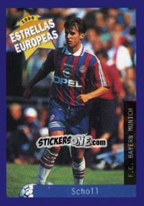 Cromo Mehmet Scholl - Estrellas Europeas 1996 n. 74 - Panini
