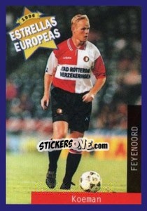 Cromo Ronald Koeman - Estrellas Europeas 1996 - Panini