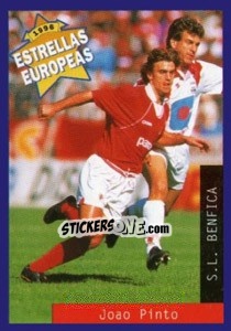 Figurina Joao Pinto II - Estrellas Europeas 1996 - Panini