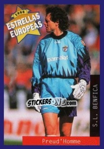 Figurina Michel Preud'Homme - Estrellas Europeas 1996 - Panini