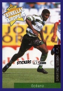 Sticker Oceano da Cruz - Estrellas Europeas 1996 - Panini