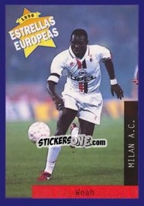 Sticker George Weah - Estrellas Europeas 1996 n. 94 - Panini
