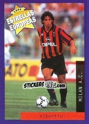 Sticker Demetrio Albertini - Estrellas Europeas 1996 n. 97 - Panini