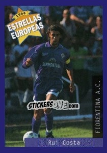 Sticker Rui Costa - Estrellas Europeas 1996 n. 100 - Panini