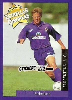 Figurina Stefan Schwarz - Estrellas Europeas 1996 - Panini