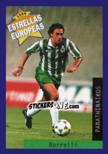 Sticker Juan Jose Borrelli - Estrellas Europeas 1996 - Panini