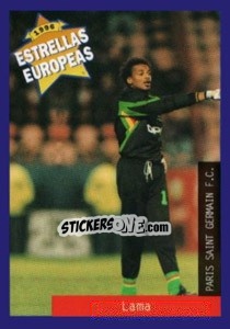 Sticker Bernard Lama - Estrellas Europeas 1996 n. 112 - Panini