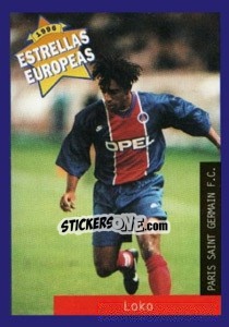 Sticker Patrice Loko - Estrellas Europeas 1996 n. 113 - Panini