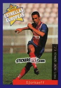 Cromo Youri Djorkaeff - Estrellas Europeas 1996 - Panini