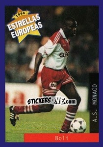 Sticker Basile Boli - Estrellas Europeas 1996 - Panini