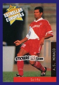 Sticker Vincenzo Scifo - Estrellas Europeas 1996 n. 116 - Panini