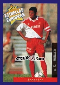 Cromo Sonny Anderson - Estrellas Europeas 1996 - Panini