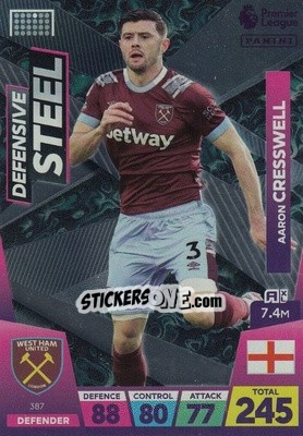Sticker Aaron Cresswell - English Premier League 2022-2023. Adrenalyn XL n. 387 - Panini