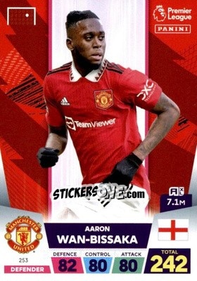 Sticker Aaron Wan-Bissaka - English Premier League 2022-2023. Adrenalyn XL - Panini